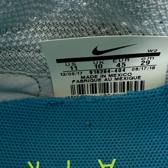 Size 11- Nike Air Zoom Mariah Flyknit Racer Hydrogen Blue NWOB RARE - Picture 9 of 9